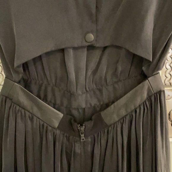 Alice + Olivia Sayah Black Silk Dress - Picture 7 of 11